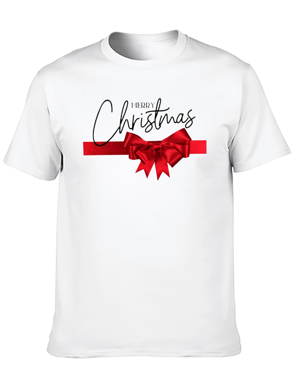 Merry Christmas Bow Tie Tee