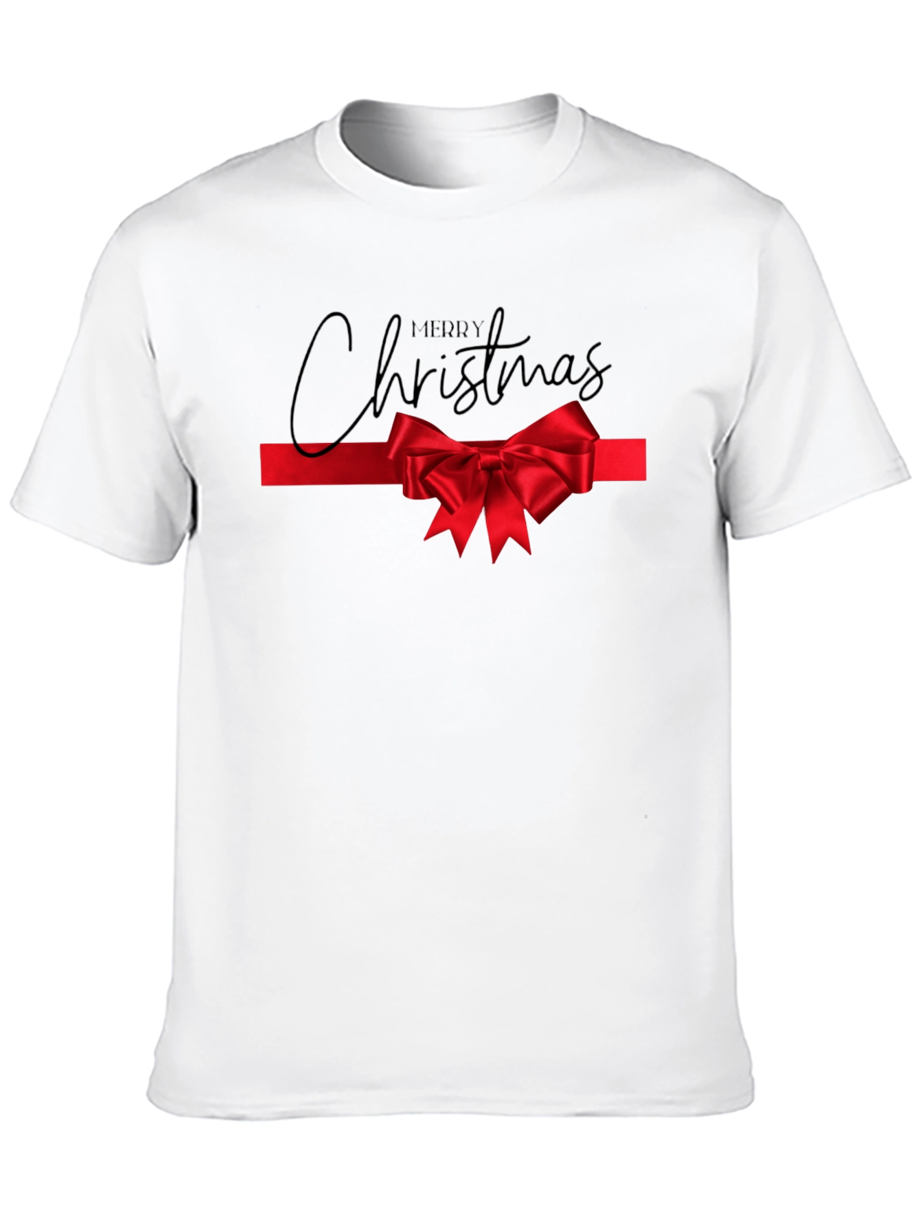 Merry Christmas Bow Tie Tee