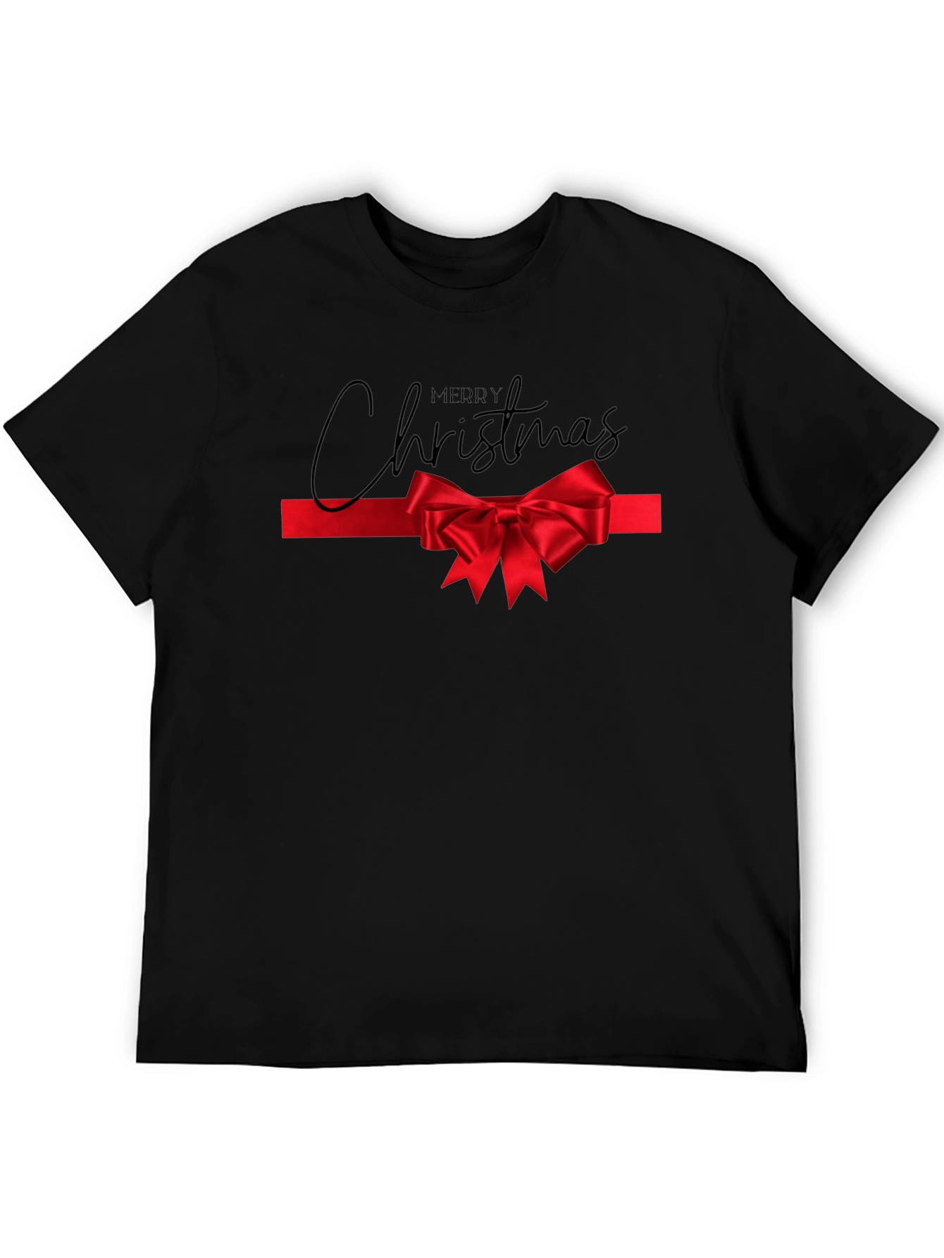 Merry Christmas Bow Tie Tee