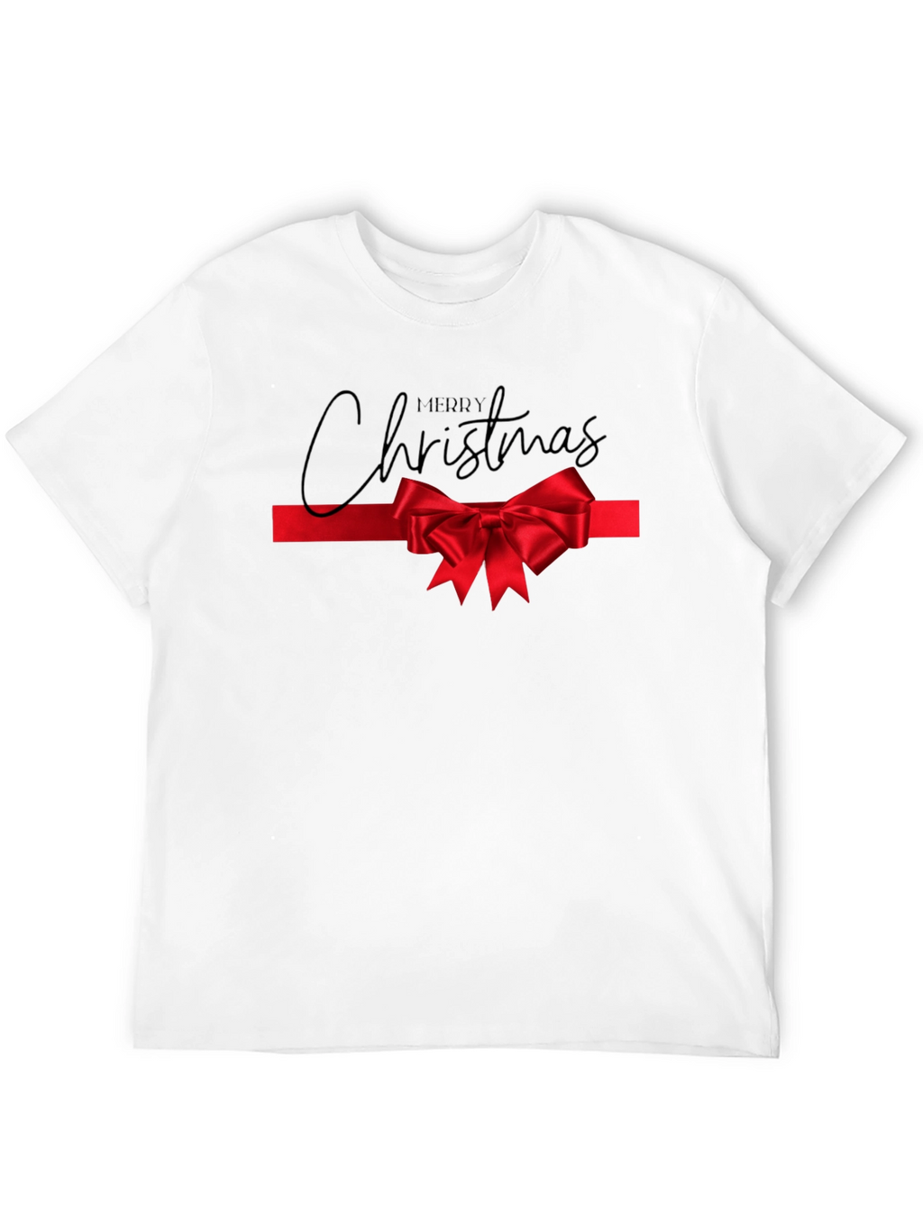 Merry Christmas Bow Tie Tee