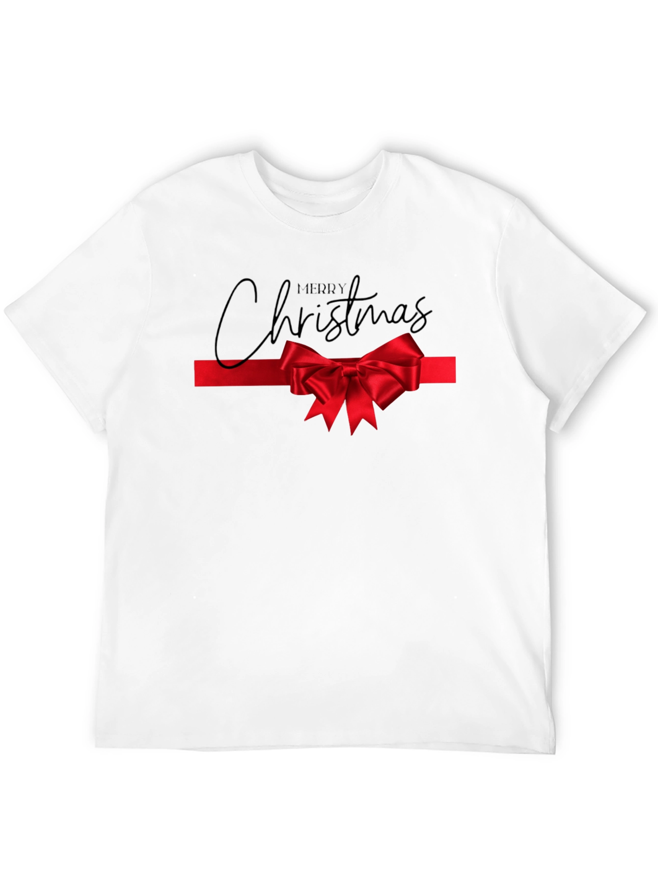 Merry Christmas Bow Tie Tee