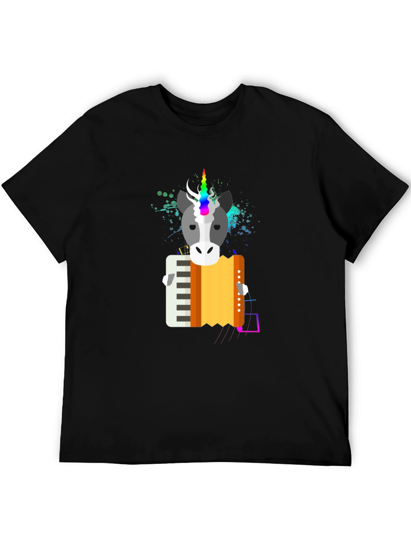 Unicorn Accordion T-Shirt - Musical Fantasy Tee