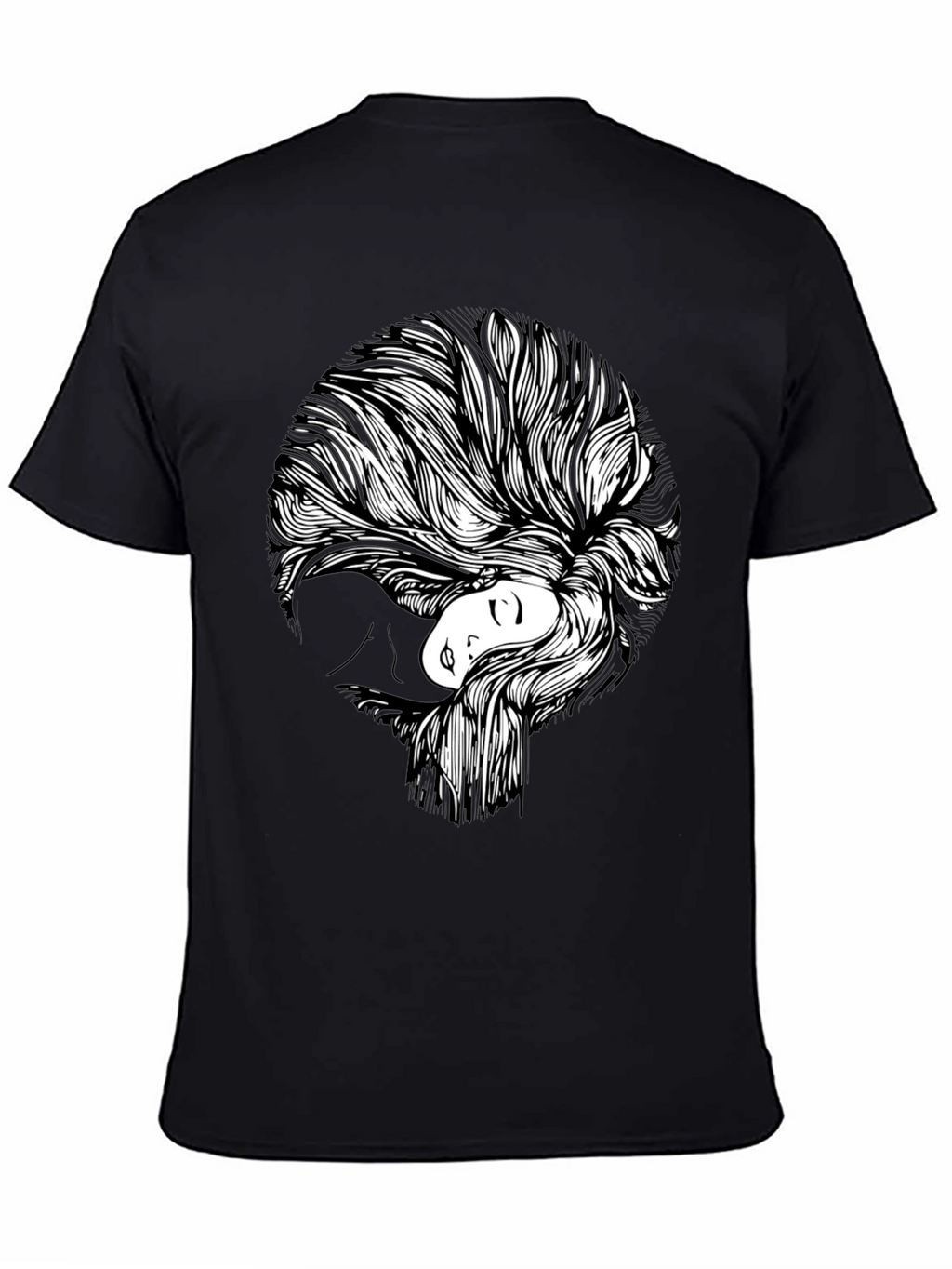 Abstract Woman Graphic Print T-Shirt