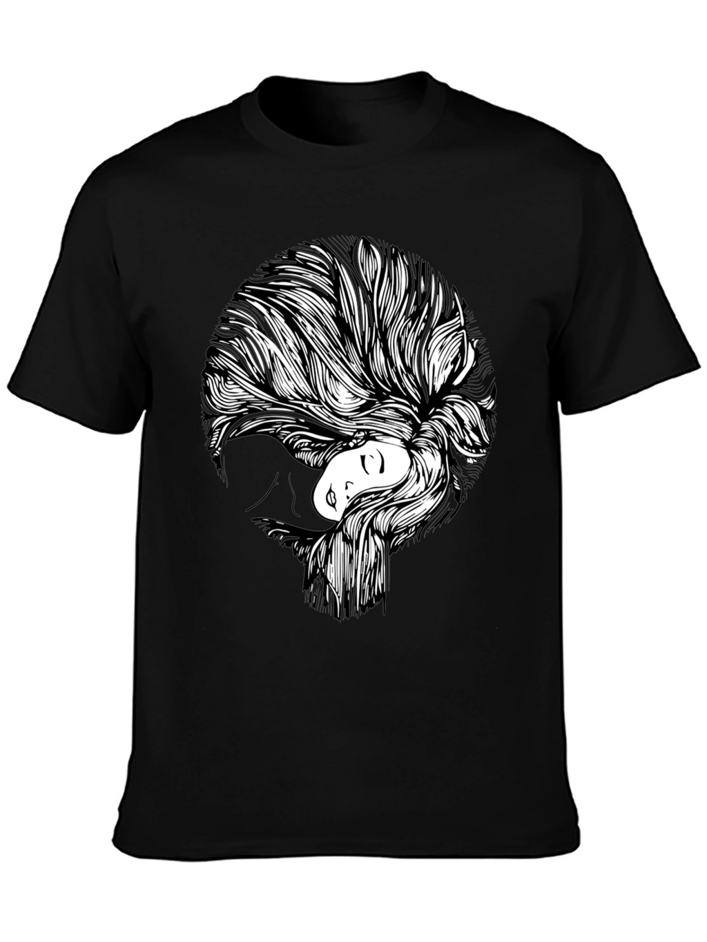 Abstract Woman Graphic Print T-Shirt