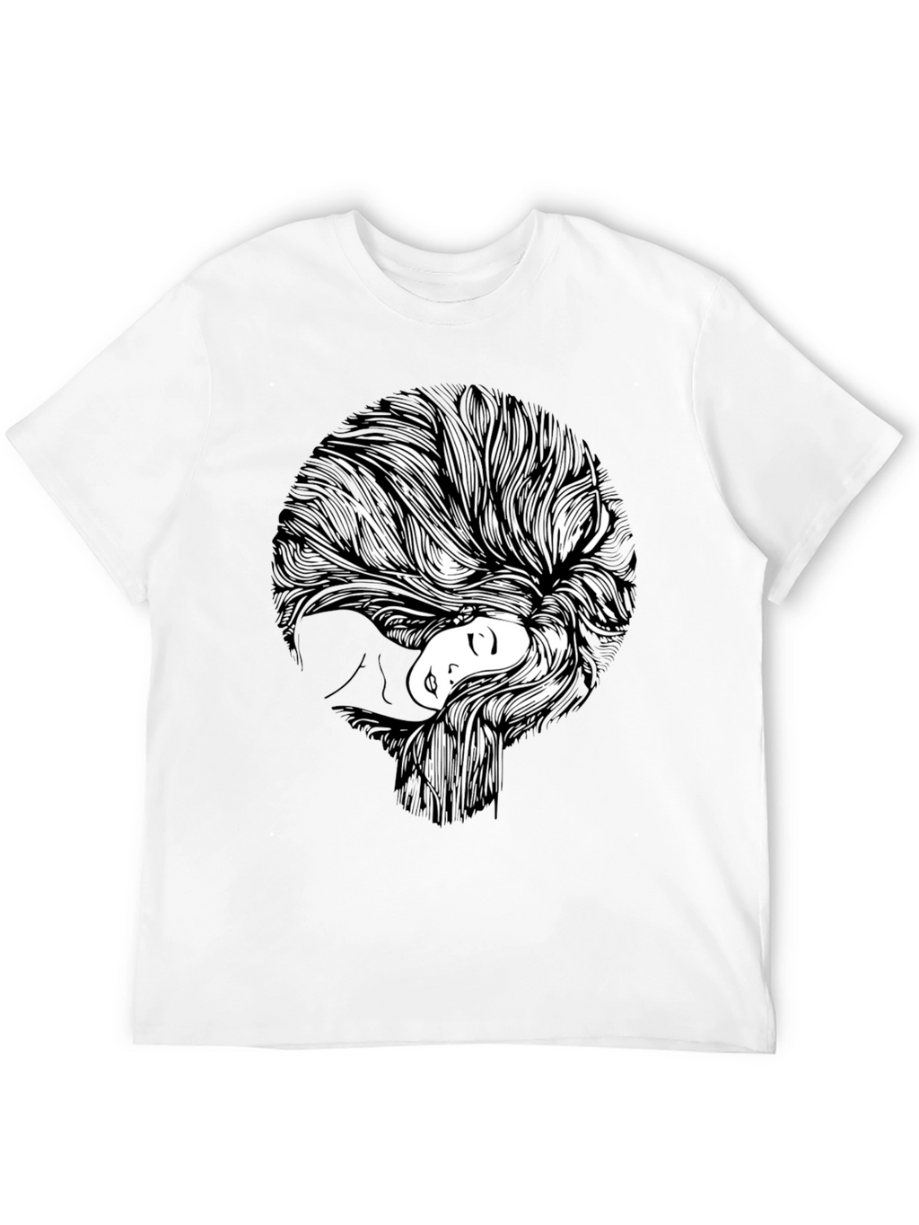 Abstract Woman Graphic Print T-Shirt