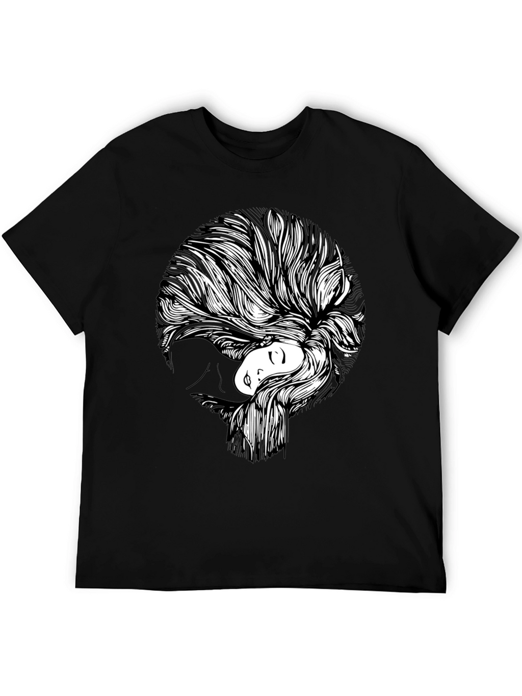 Abstract Woman Graphic Print T-Shirt