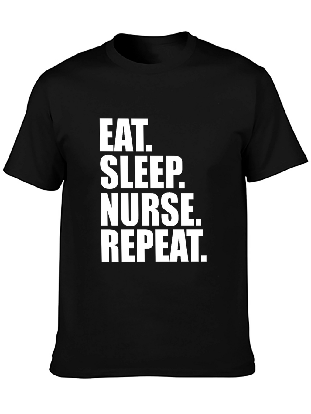 Eat Sleep Nurse Repeat Black T-Shirt