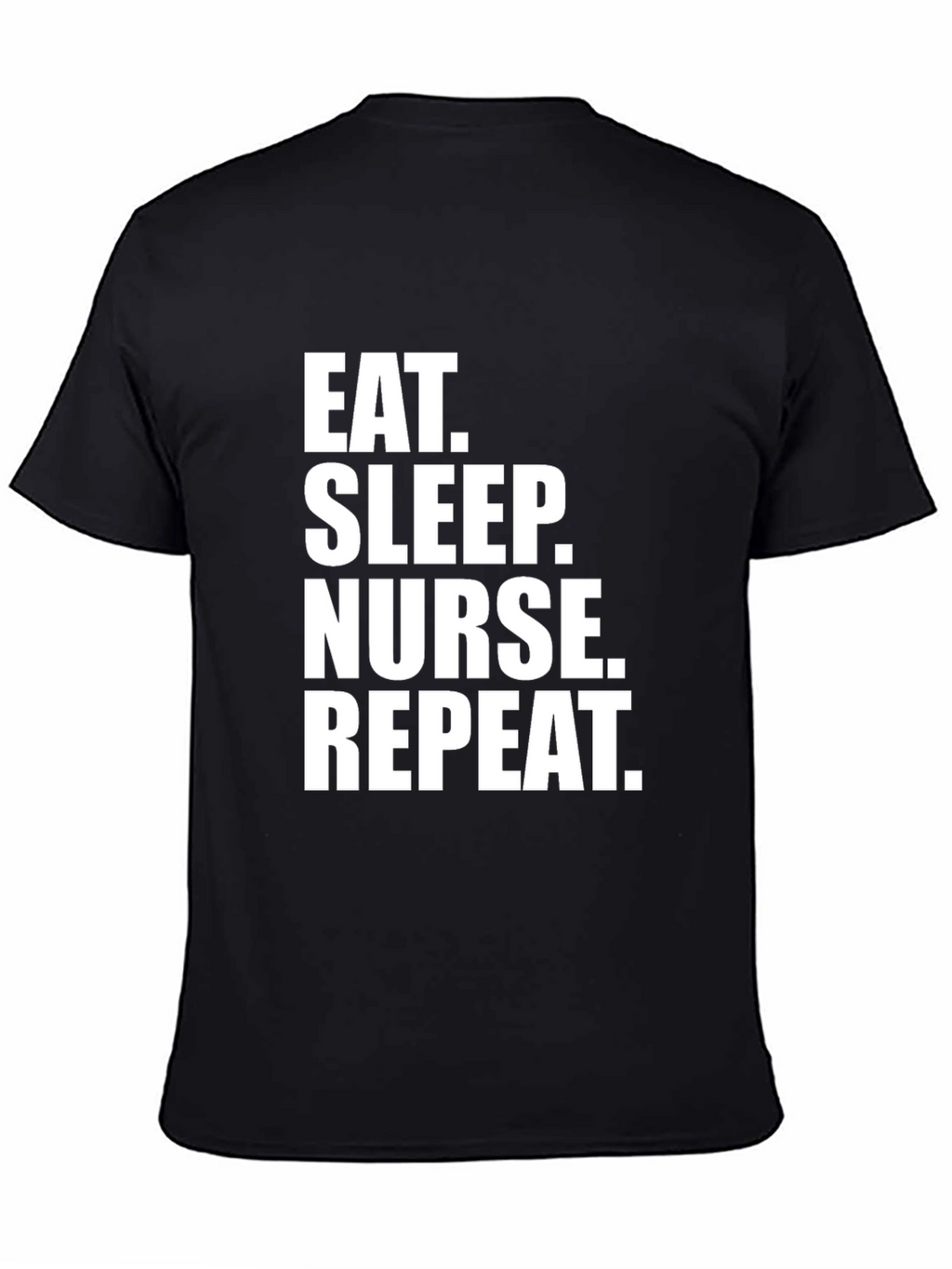 Eat Sleep Nurse Repeat Black T-Shirt
