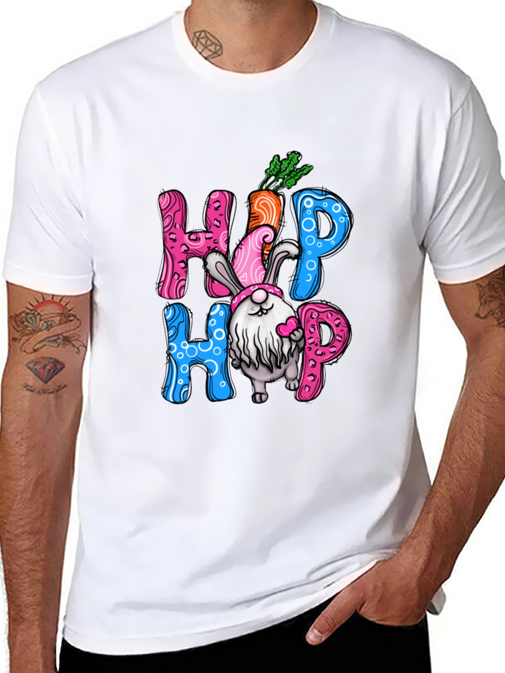 Hip Hop Easter Bunny Gnome T-Shirt