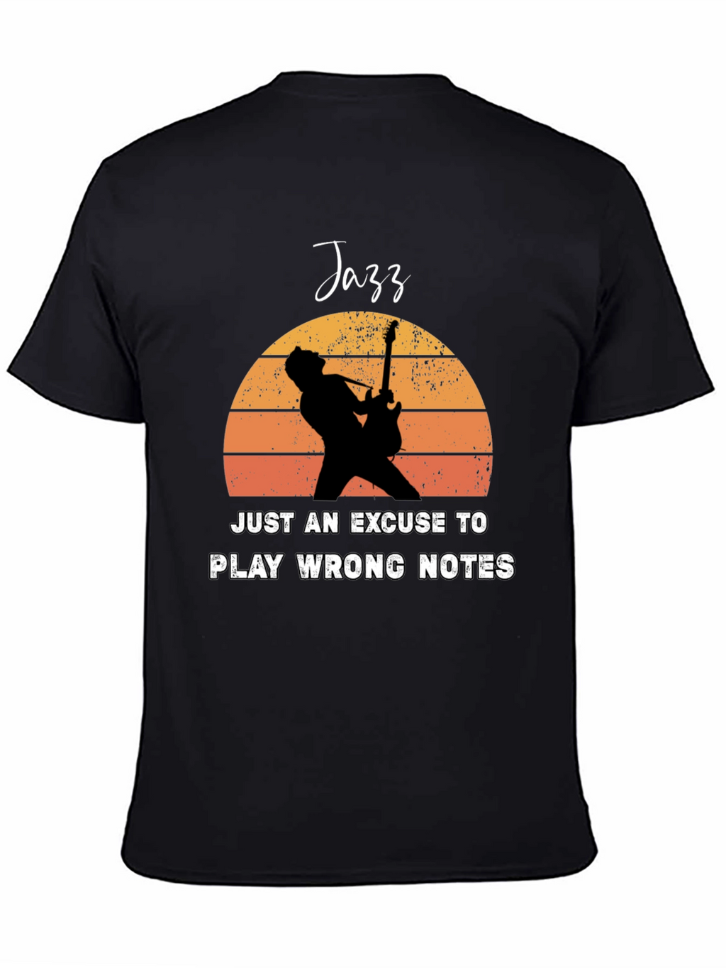Jazz Wrong Notes Guitar Player T-Shirt