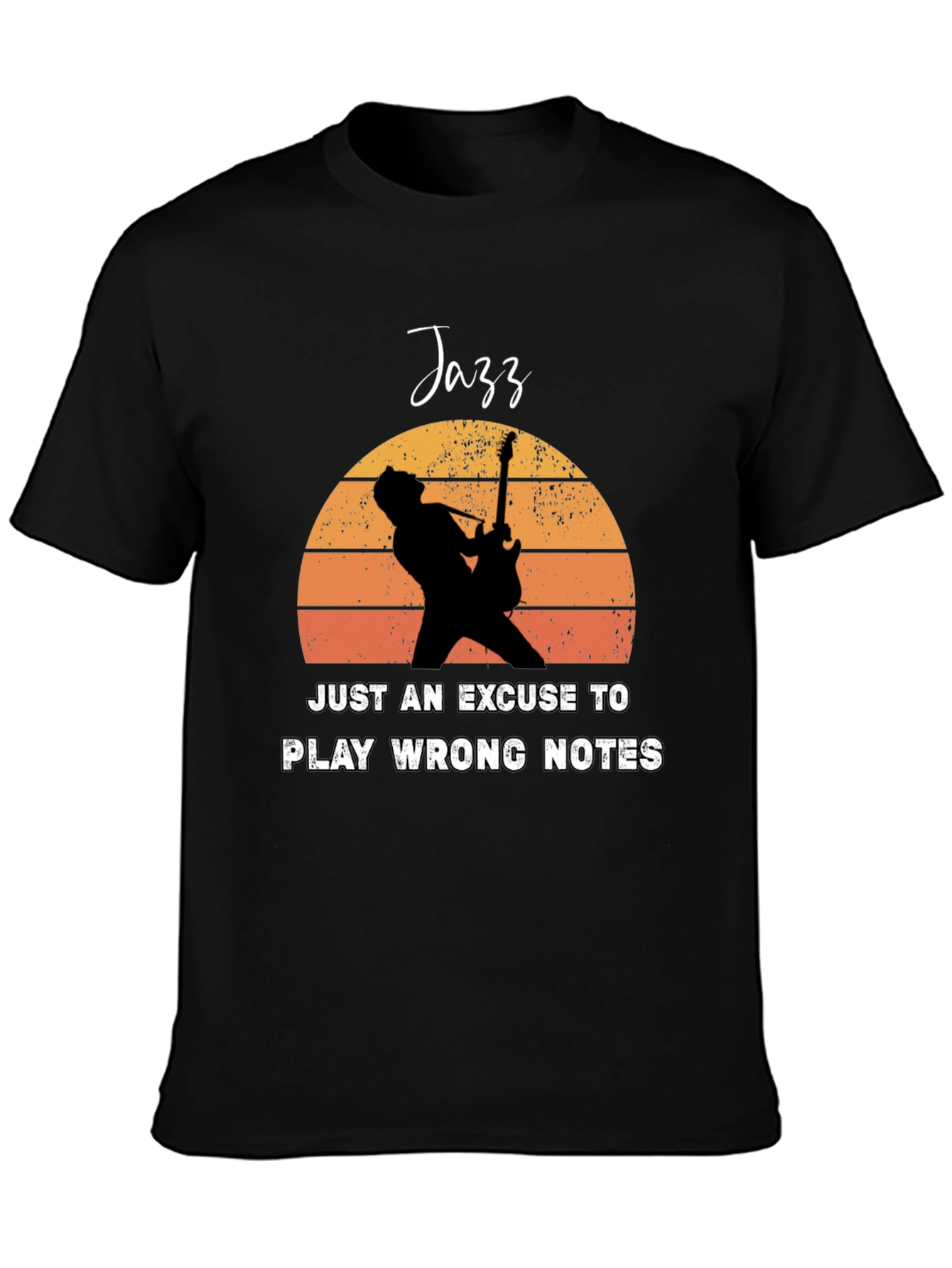 Jazz Wrong Notes Guitar Player T-Shirt
