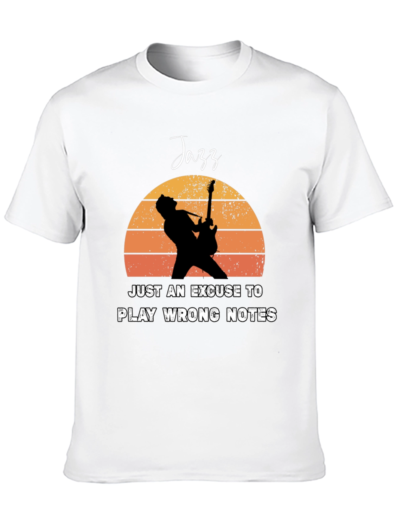 Jazz Wrong Notes Guitar Player T-Shirt