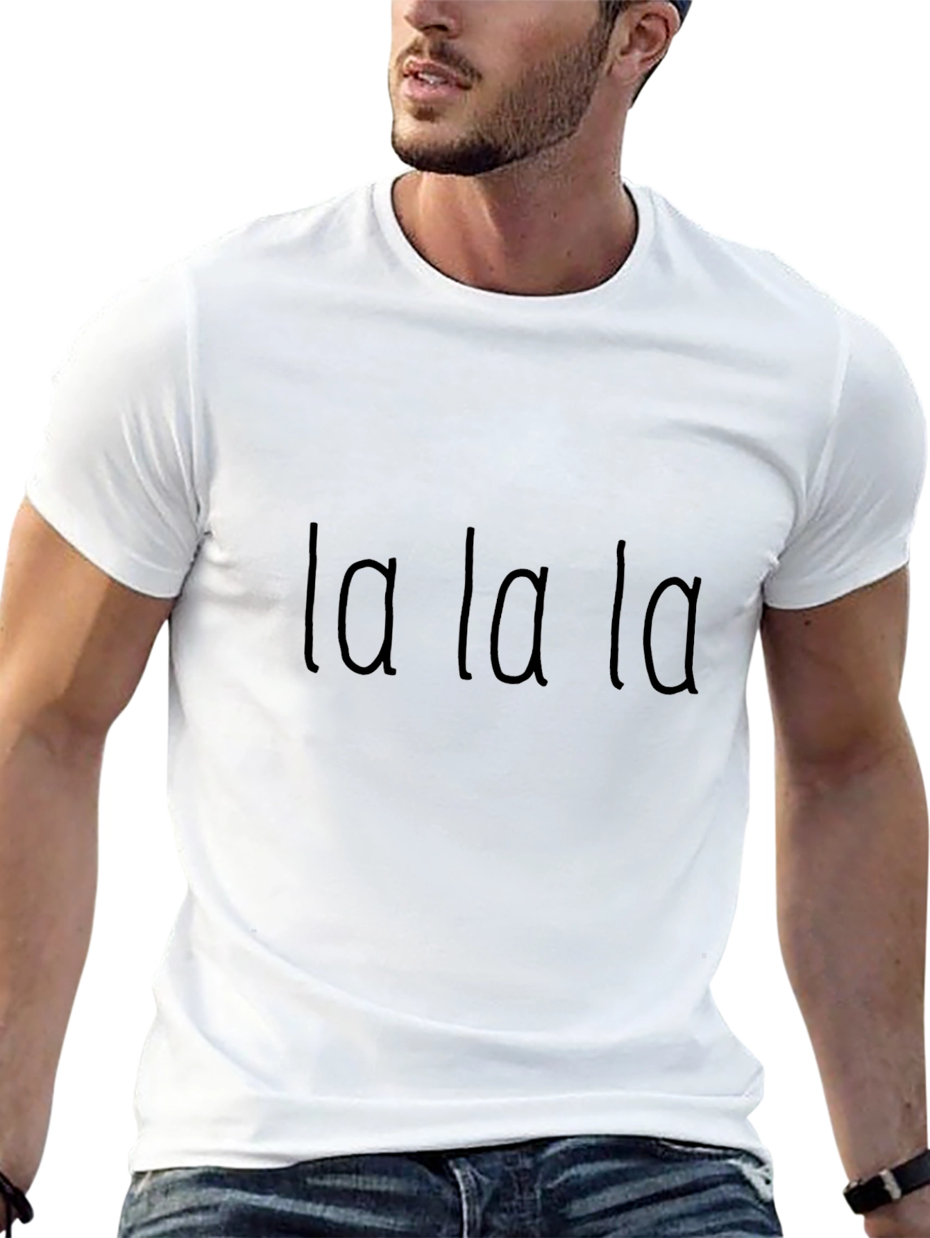 La La La Graphic Tee - Mens Black T-Shirt