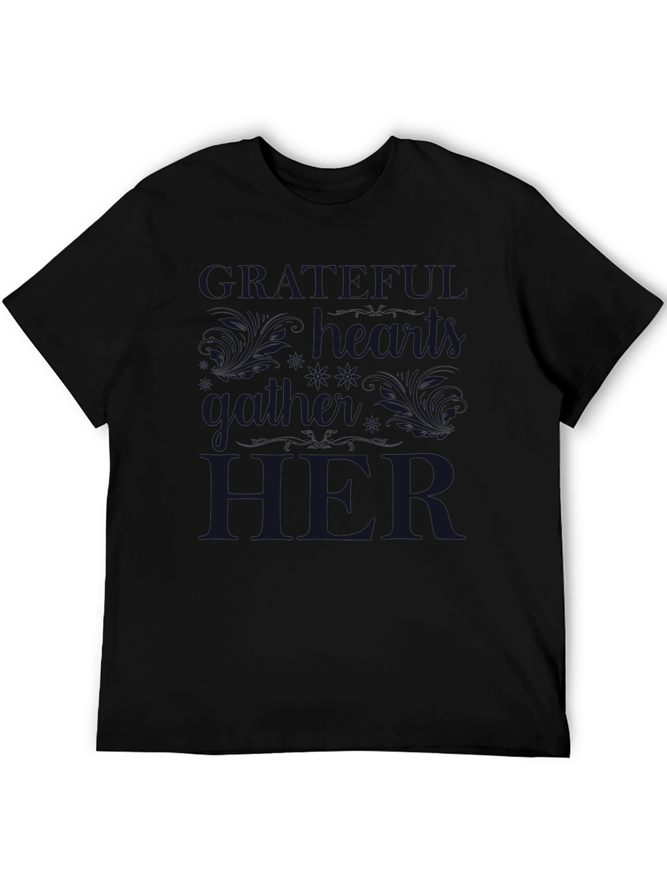Grateful Hearts Gather Here Graphic T-Shirt