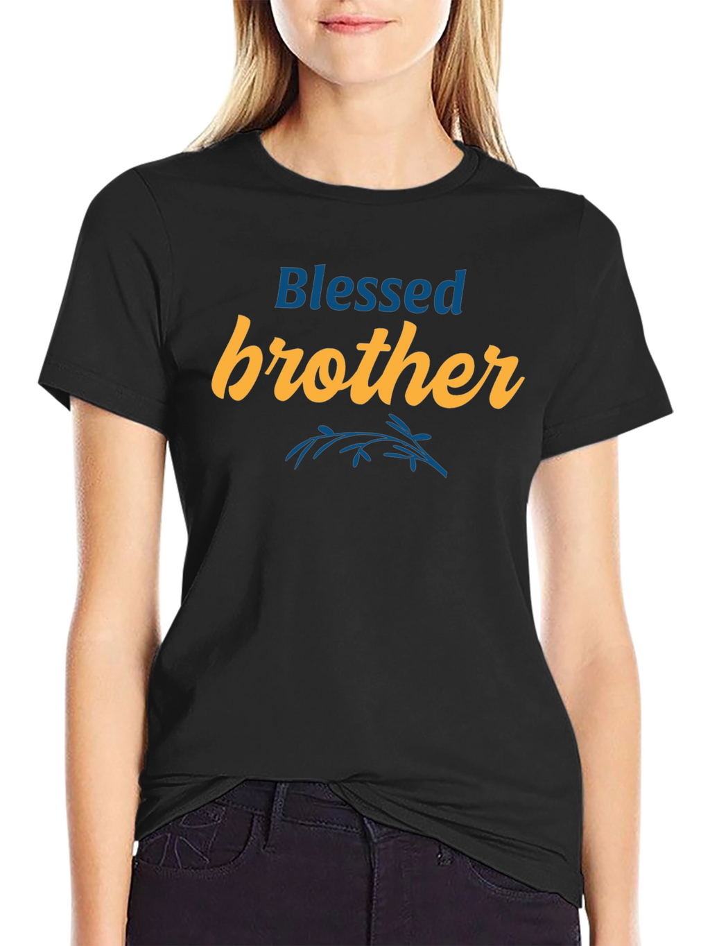 Blessed Brother Graphic Tee - Mens Black T-Shirt
