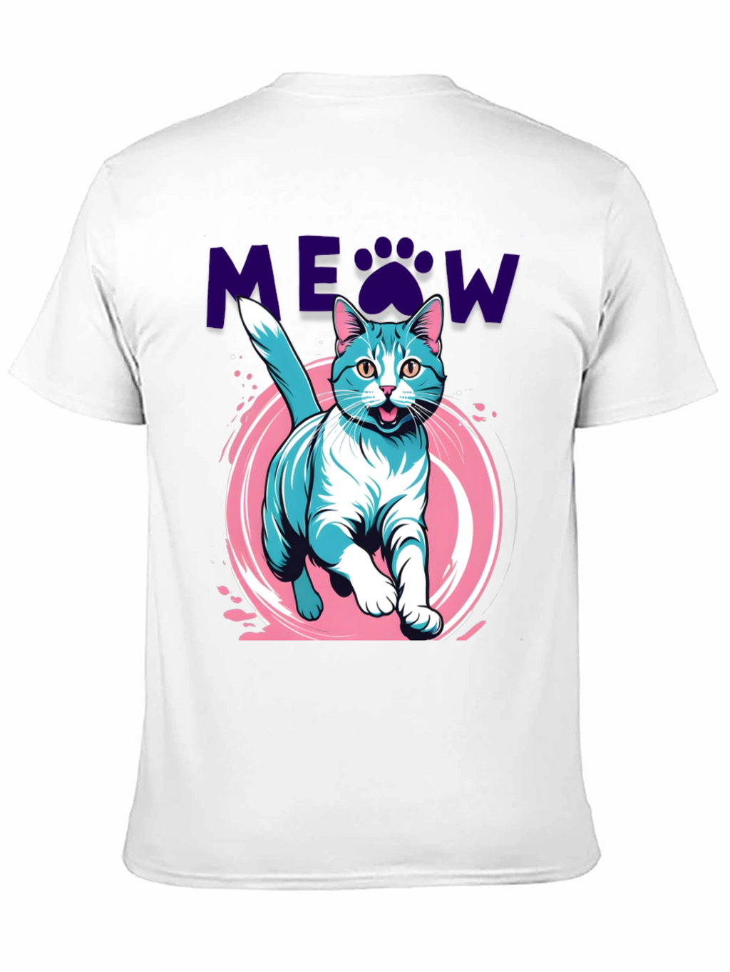 Meow Cat Graphic Tee - Cute Pet Lover Shirt