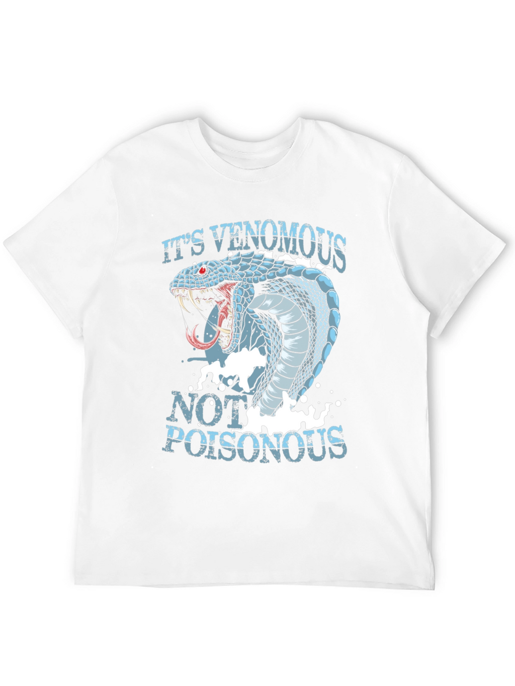 Venomous Snake Graphic T-Shirt - Black