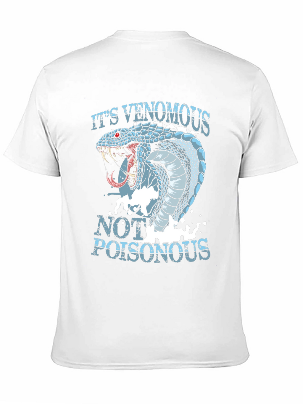 Venomous Snake Graphic T-Shirt - Black