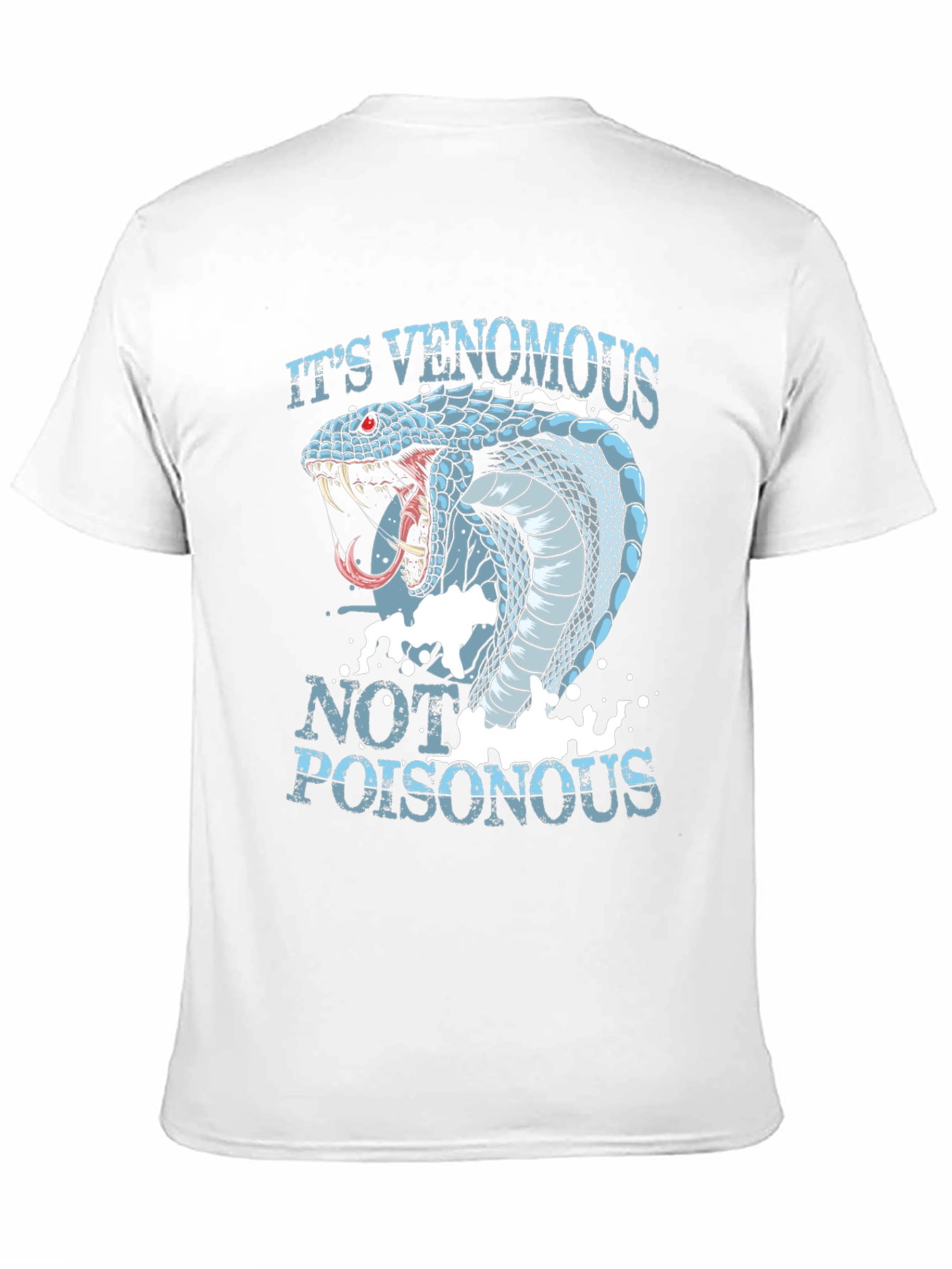 Venomous Snake Graphic T-Shirt - Black