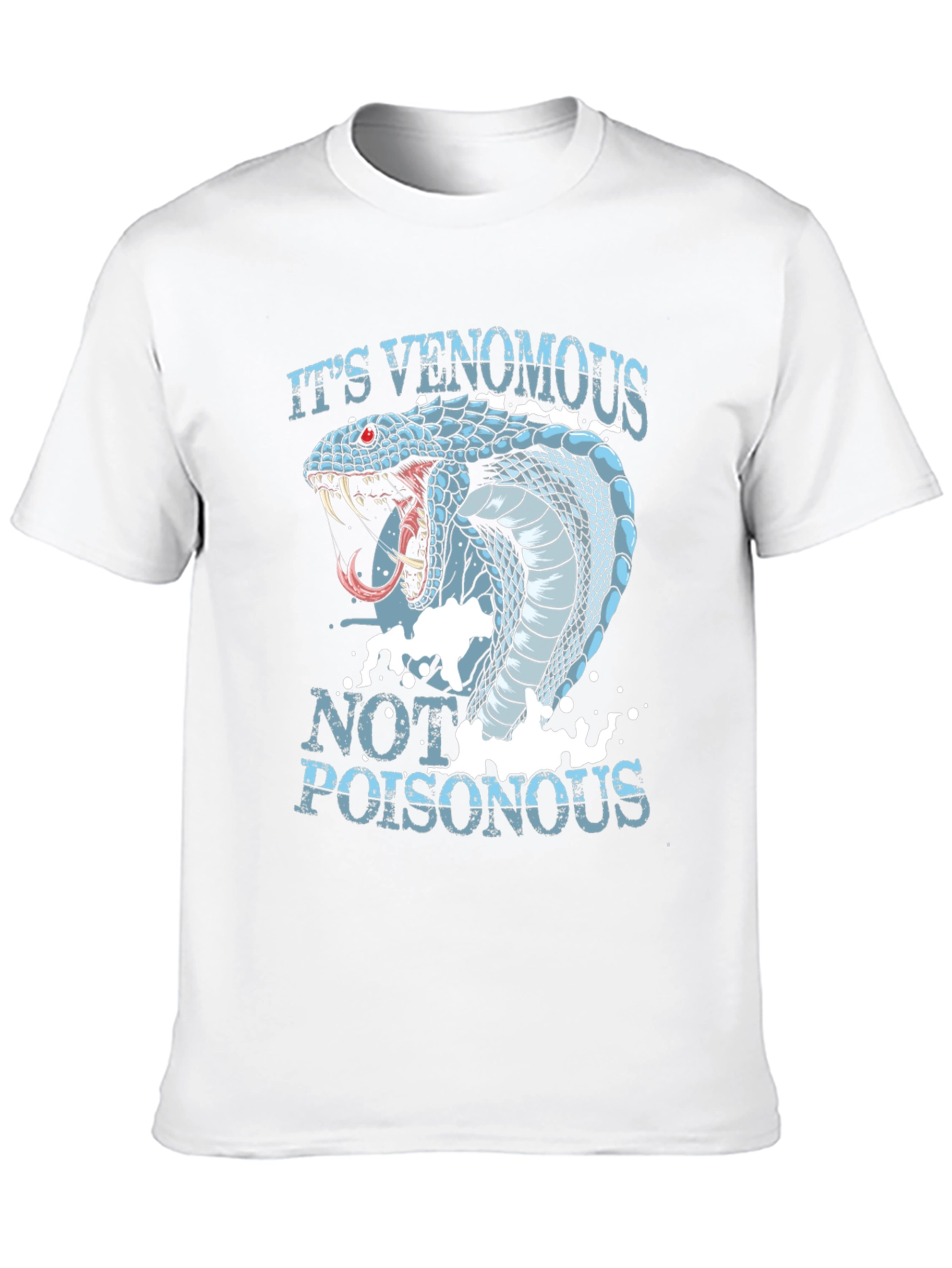 Venomous Snake Graphic T-Shirt - Black