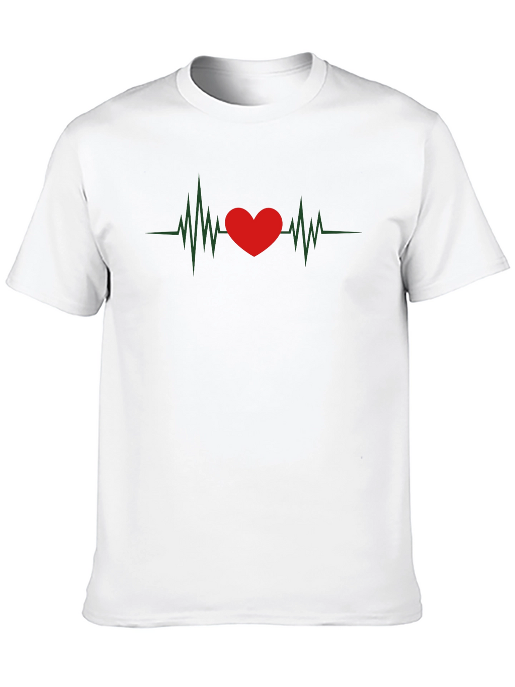 Heartbeat Graphic Tee - Love Pulse T-Shirt