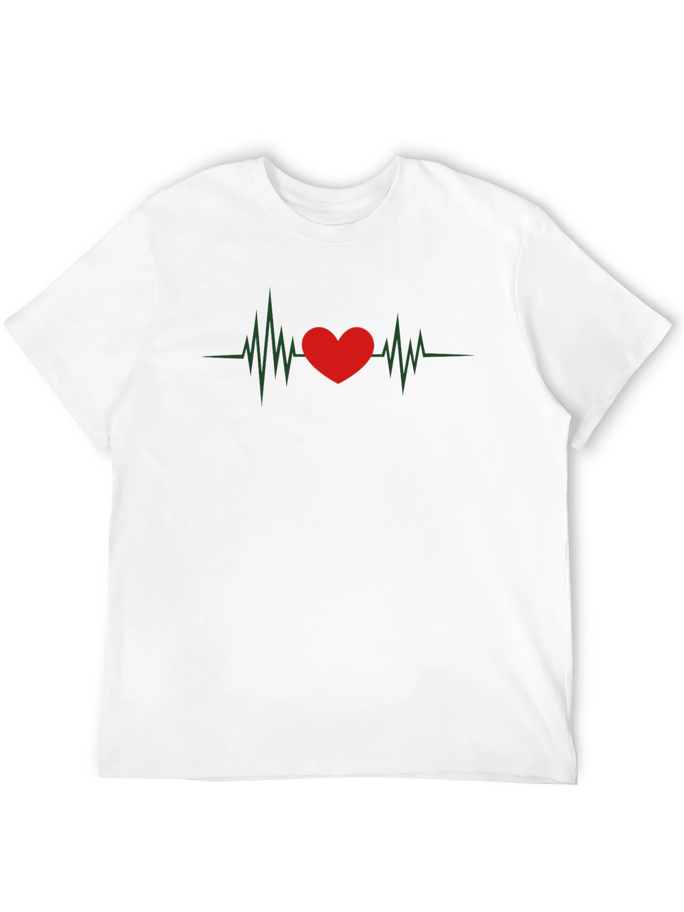 Heartbeat Graphic Tee - Love Pulse T-Shirt