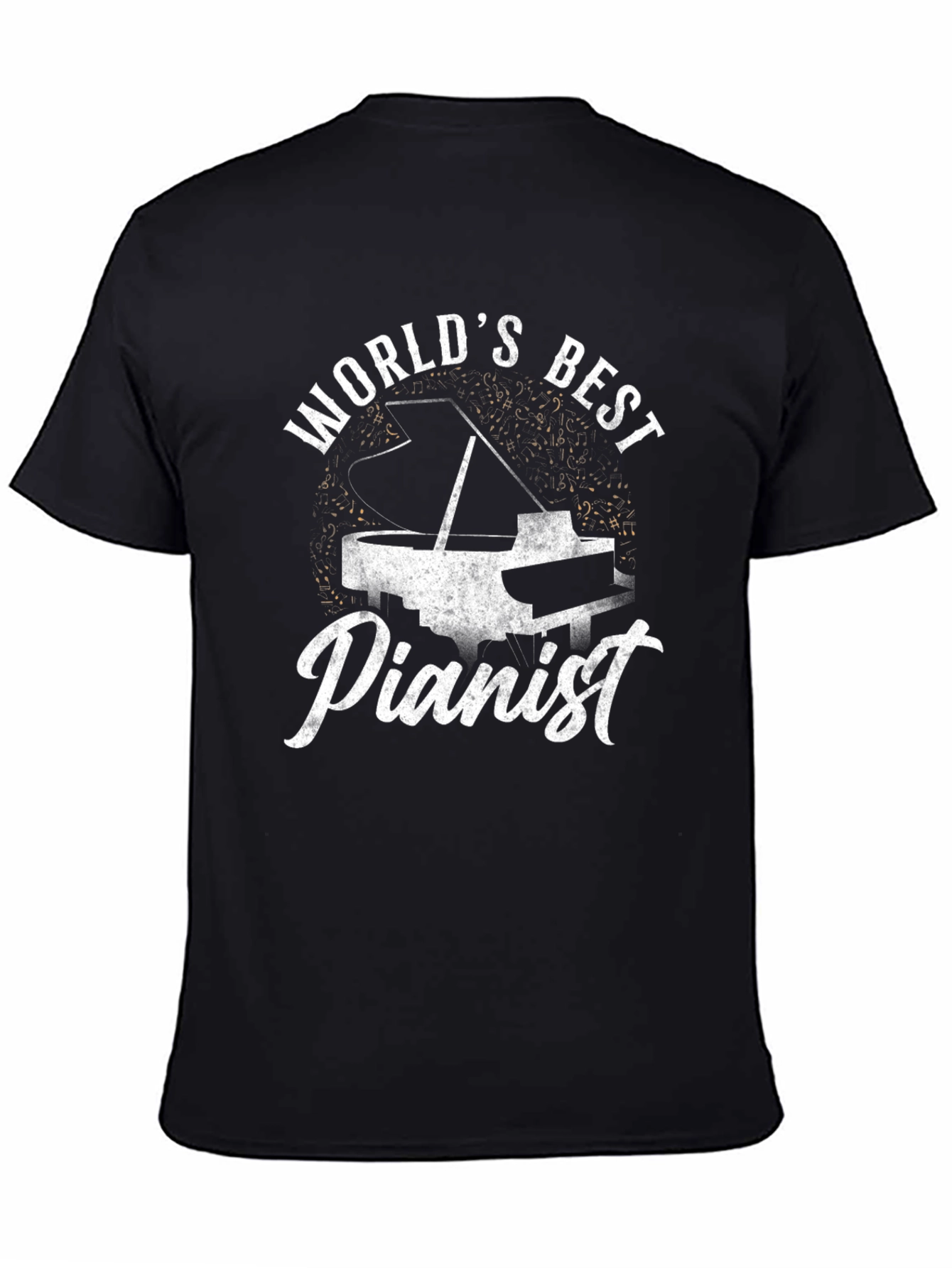 Worlds Best Pianist Black T-Shirt