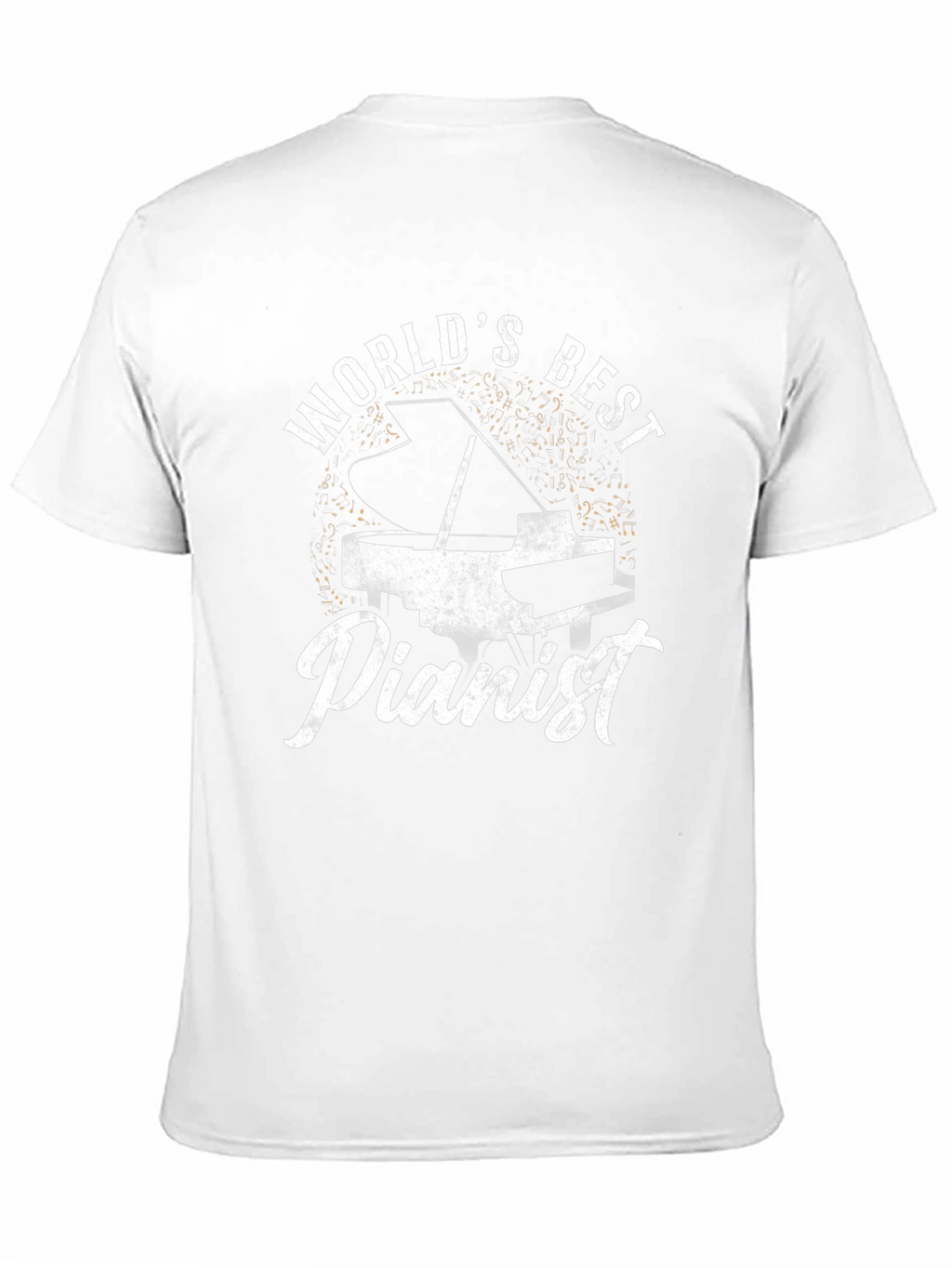 Worlds Best Pianist Black T-Shirt