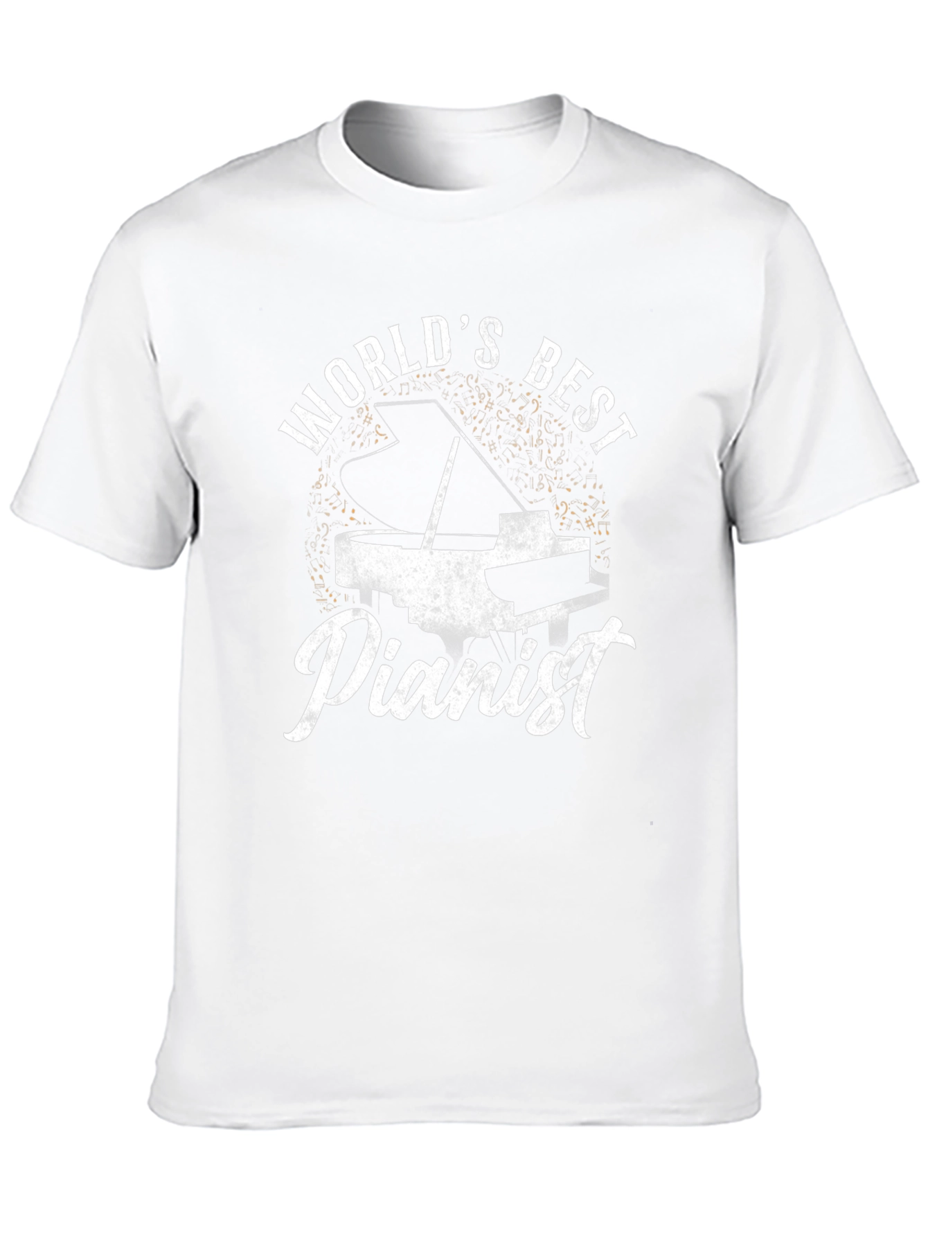 Worlds Best Pianist Black T-Shirt