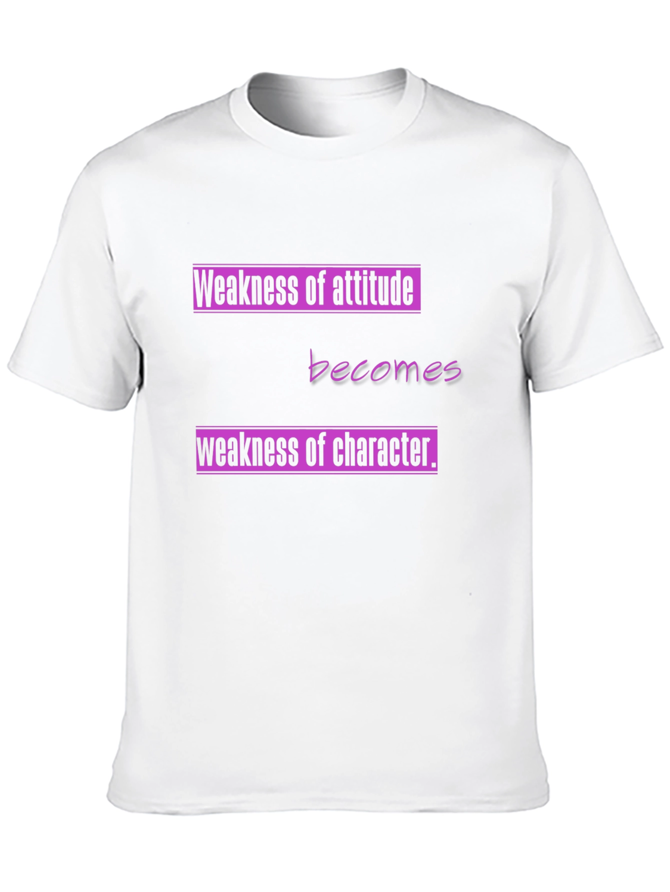 Attitude & Character Graphic Tee - Black