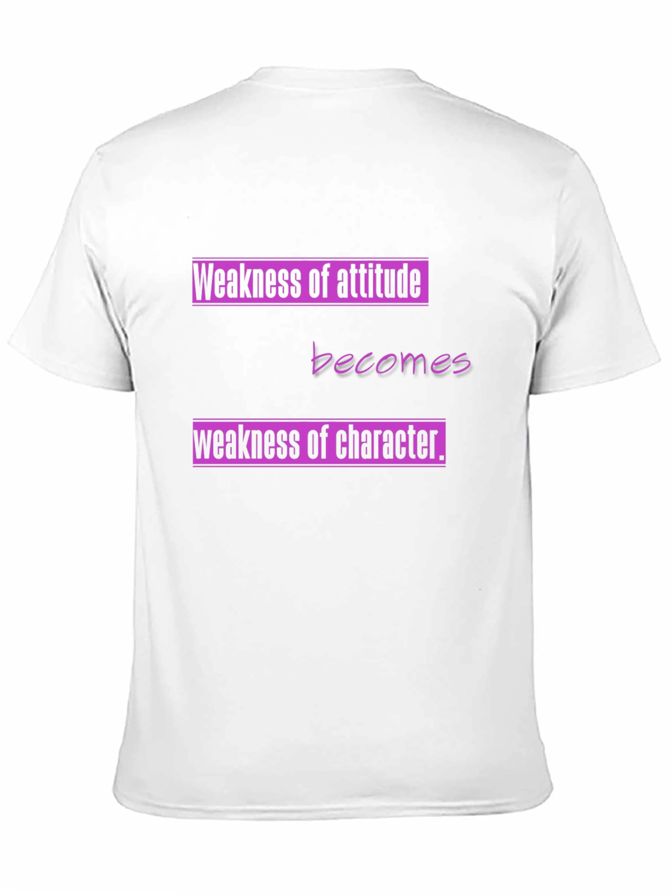 Attitude & Character Graphic Tee - Black