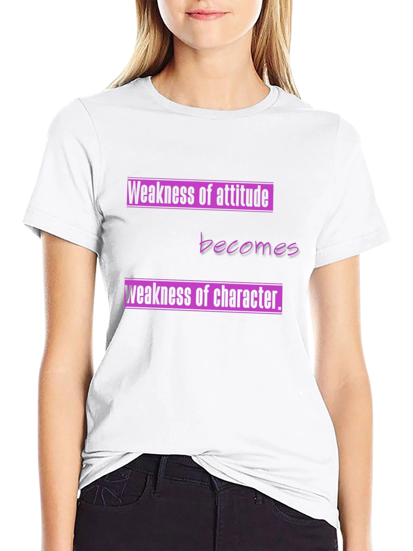 Attitude & Character Graphic Tee - Black