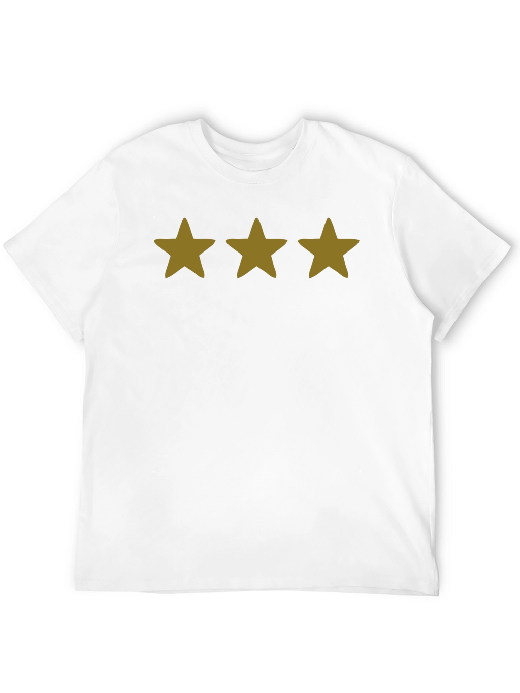 Three Star Graphic Tee - Black Casual Shirt