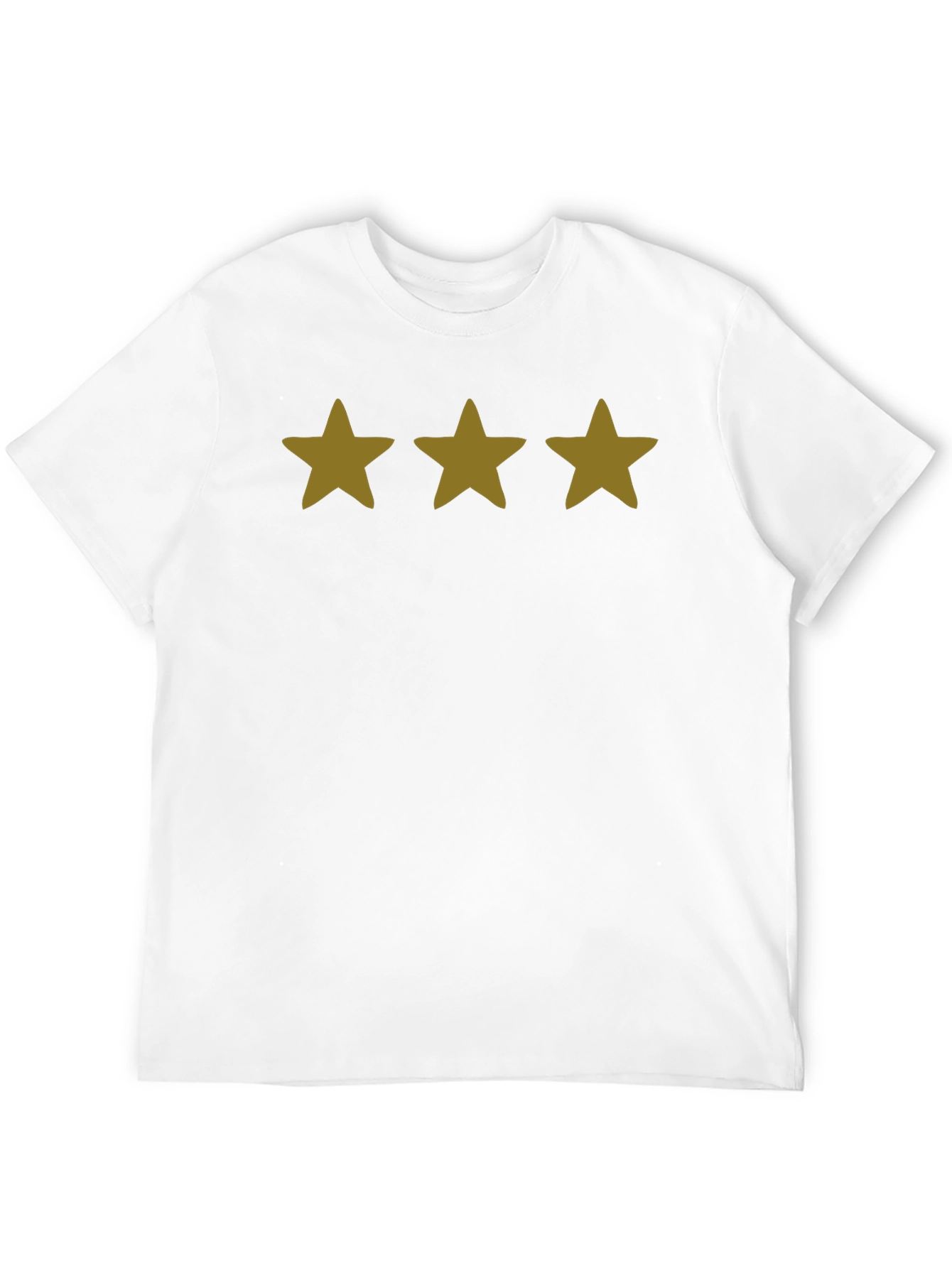 Three Star Graphic Tee - Black Casual Shirt