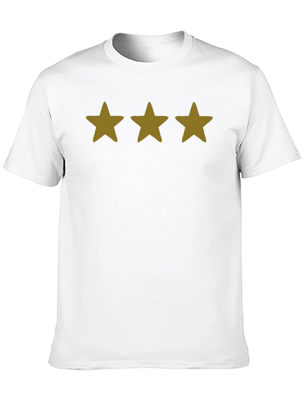 Three Star Graphic Tee - Black Casual Shirt