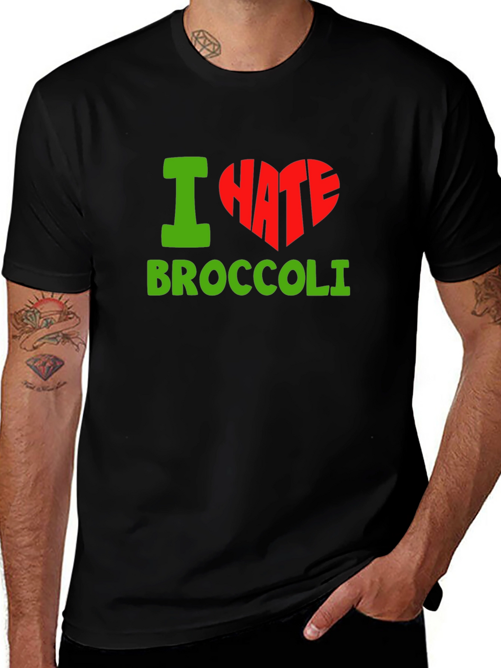 I Hate Broccoli T-Shirt - Funny Anti-Vegetable Tee