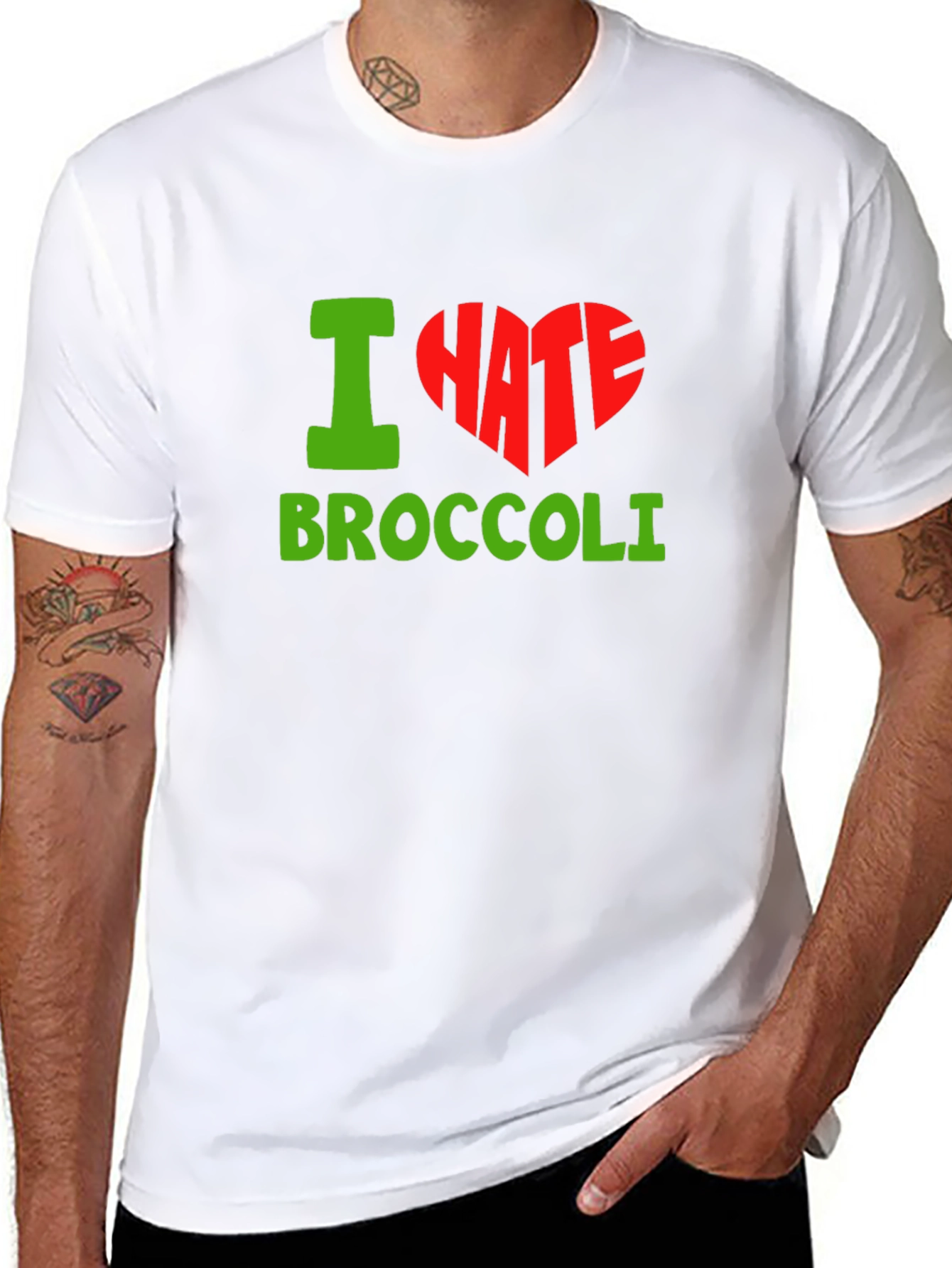 I Hate Broccoli T-Shirt - Funny Anti-Vegetable Tee