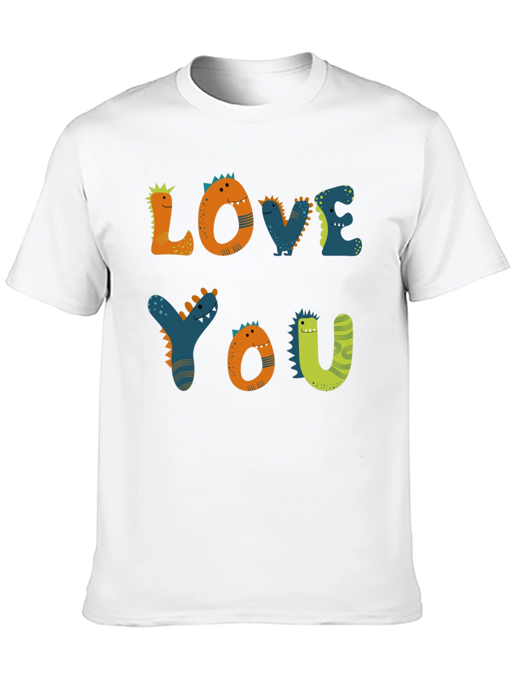Dinosaur Love You Graphic Tee - Black
