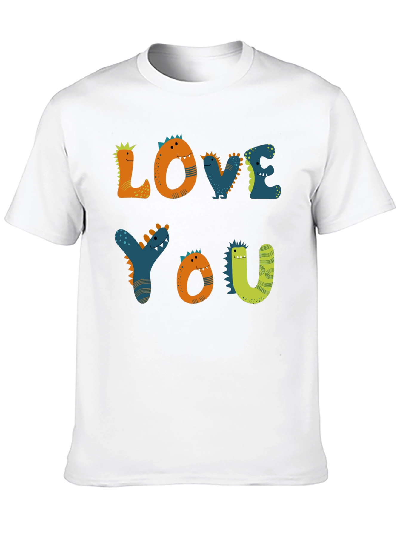 Dinosaur Love You Graphic Tee - Black