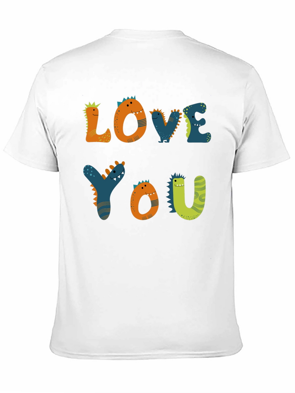 Dinosaur Love You Graphic Tee - Black