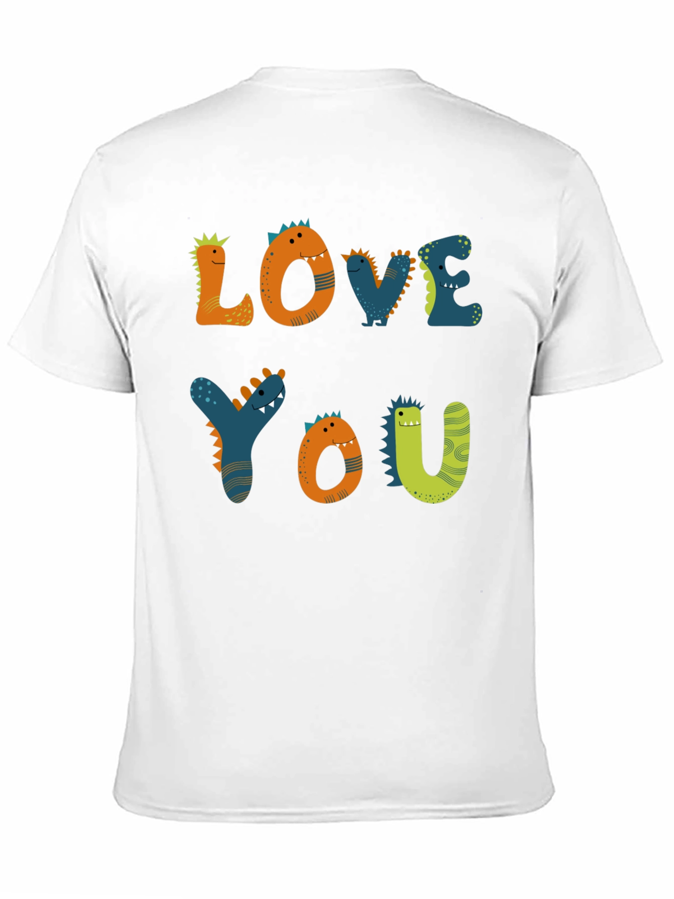 Dinosaur Love You Graphic Tee - Black
