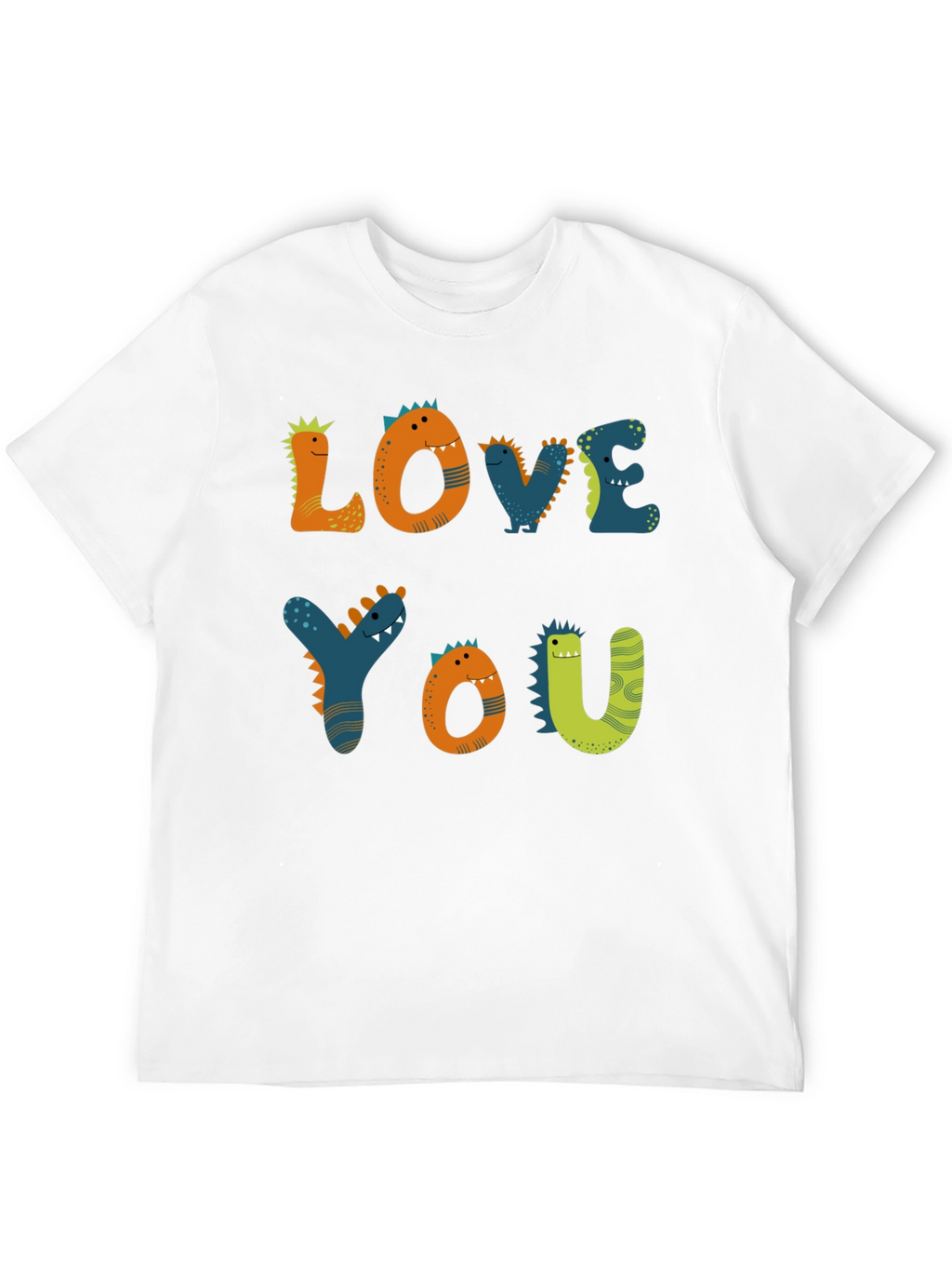 Dinosaur Love You Graphic Tee - Black