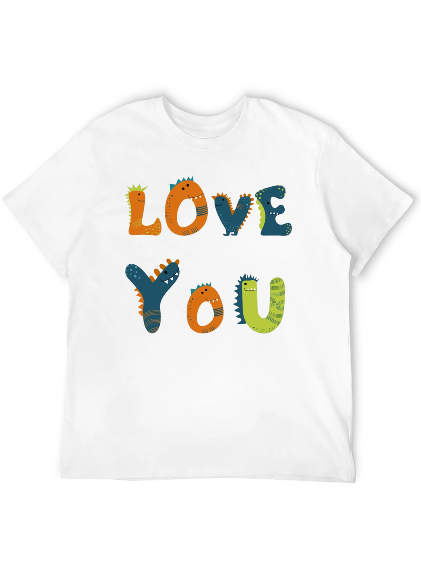 Dinosaur Love You Graphic Tee - Black