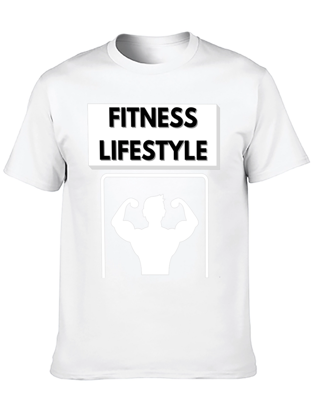 Fitness Lifestyle Graphic Tee - Black Cotton T-Shirt