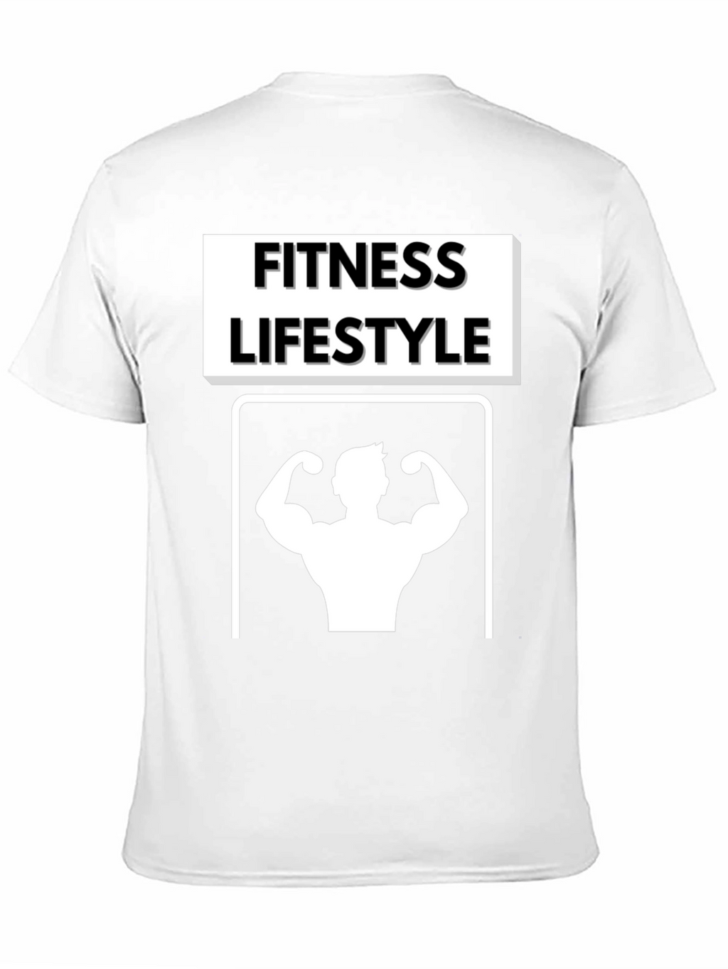 Fitness Lifestyle Graphic Tee - Black Cotton T-Shirt