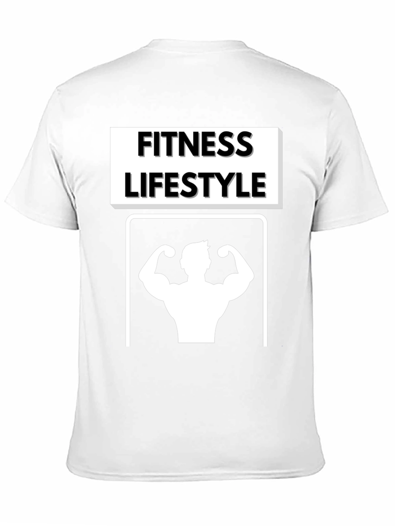 Fitness Lifestyle Graphic Tee - Black Cotton T-Shirt