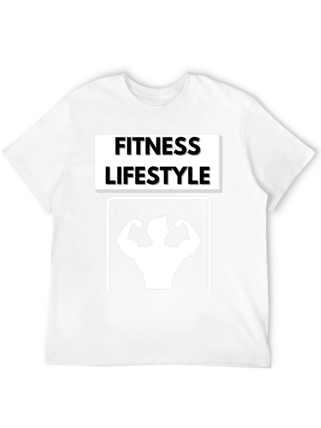 Fitness Lifestyle Graphic Tee - Black Cotton T-Shirt