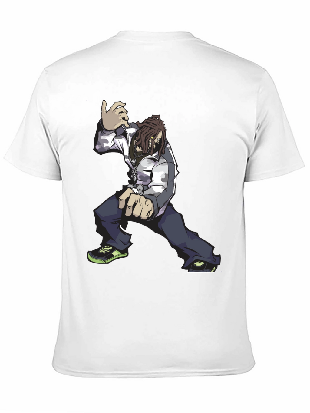 Cool Animated Character Graphic Black T-Shirt