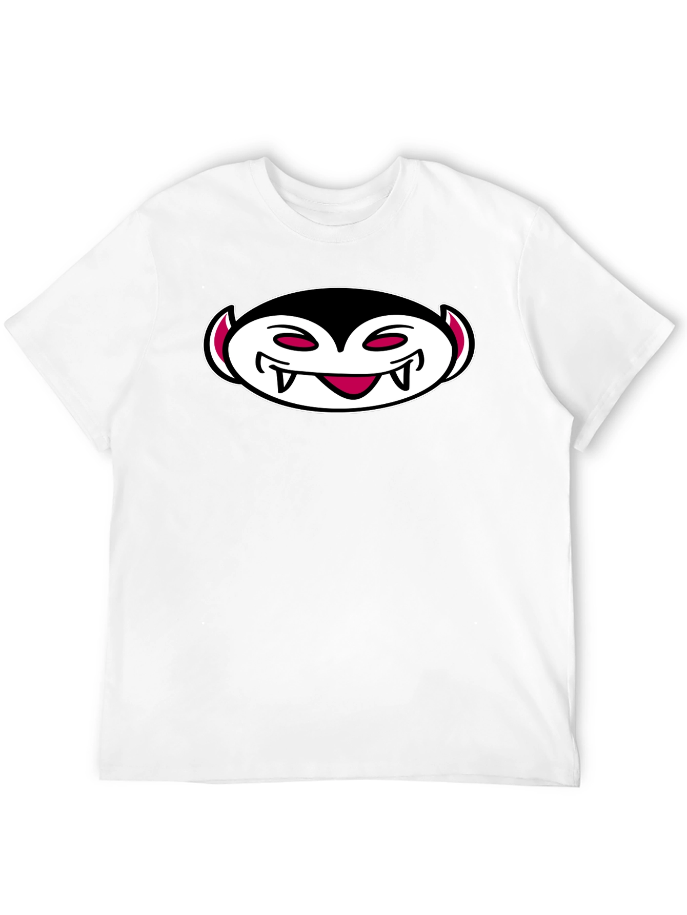 Vampire Cartoon Graphic Black T-Shirt