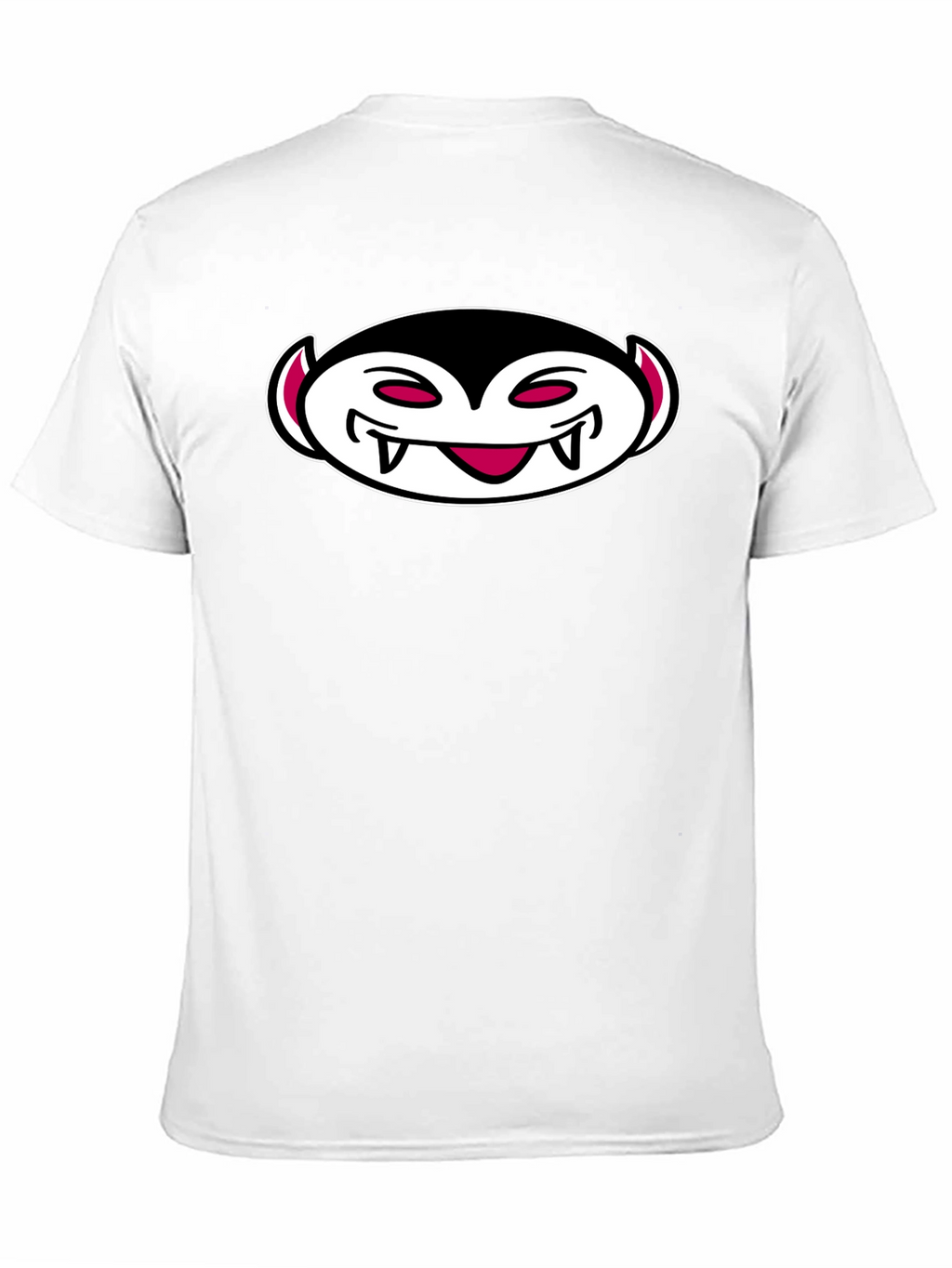 Vampire Cartoon Graphic Black T-Shirt